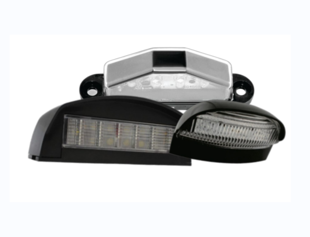 LED number plate lights for towing applications including trailers, horse boxes and caravans.All lights are ECE compliant.