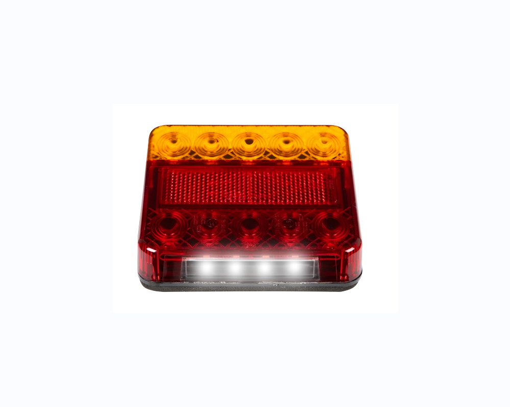 High Quality Square Trailer LED Light,Includes Number Plate Light in Base of One Light,Stop/Tail/Indicator in Both Lights.  ● Emark approval  ●...